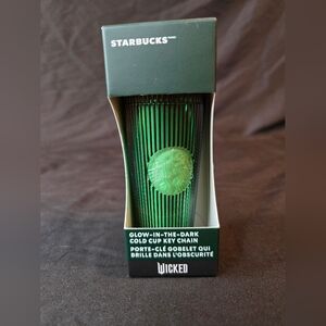 Starbucks Wicked Elphaba Green Cold Cup Key Chain Wicked